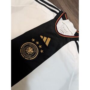 Adidas Germany Soccer Jersey Youth 15 16Y 176 HF1467 White Black‎ Gold